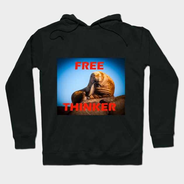 Free Thinker - Steller Sea Lion Hoodie by naturediver